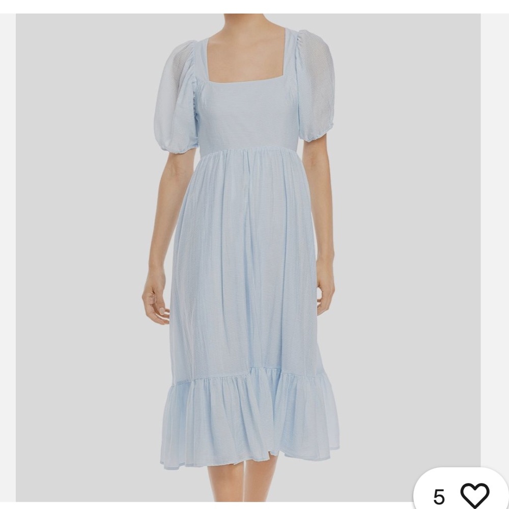 Wayf Women's Blue Striped Midi Dress